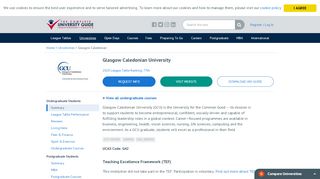 
                            12. Glasgow Caledonian University - Complete University Guide