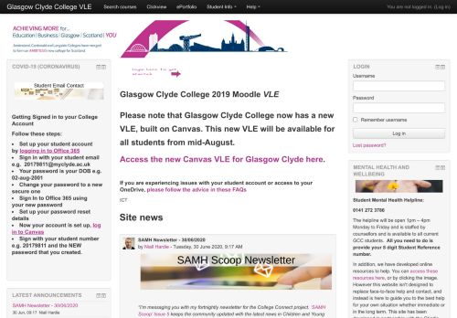 
                            7. Glasgow Clyde College VLE