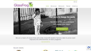 
                            7. Glass Frog - Nonprofit program evaluationGlass Frog « Program ...