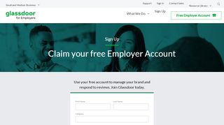
                            4. Glassdoor for Employers - Sign up for your free account today - Jobs