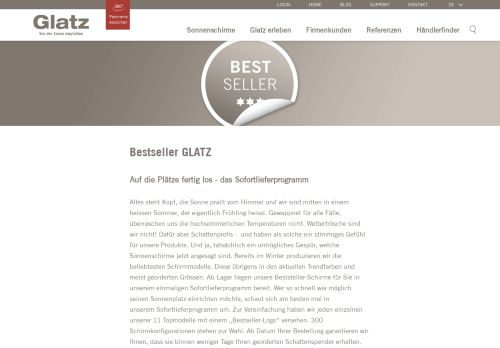 
                            8. Glatz AG Sonnenschirme: Bestseller GLATZ Sonnenschirm