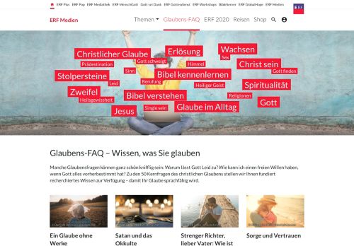 
                            2. GlaubensFAQ – Artikel rund um Fragen zum Glauben | ERF.de