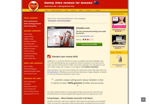 
                            9. Gleeden.com Review - Dating Sites Reviews