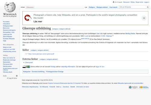 
                            9. Gleerups utbildning – Wikipedia
