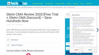 
                            5. Gleim CMA Review 2019 Amazing Savings - 20% Gleim ...