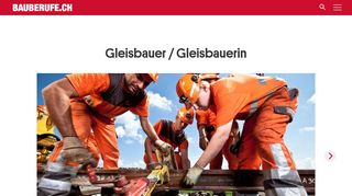 
                            5. Gleisbauer/in - Bauberufe.ch