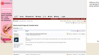 
                            4. Glemt email til login på Youtube kanal - recordere.dk forum