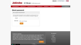 
                            12. Glemt password | Jobindex