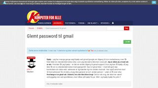 
                            9. Glemt password til gmail - Spørg os Forum