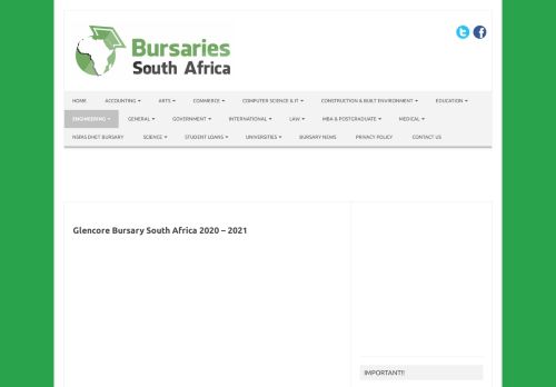 
                            12. Glencore Bursary South Africa 2019 - 2020 - SA Bursaries