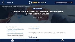
                            9. Glendale Water & Power: An Outside-in Perspective For Better ...