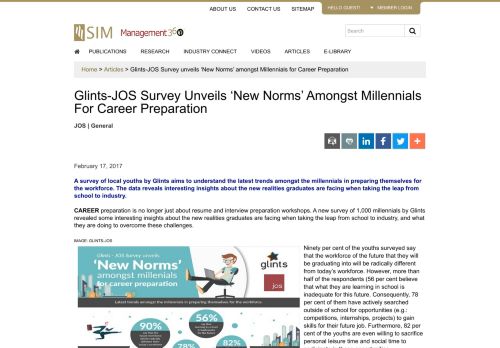 
                            8. Glints-JOS Survey unveils 'New Norms' amongst Millennials for Career ...