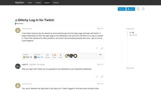 
                            2. Glitchy Log in for Twitch - Streamtip - NightDev Community Forums