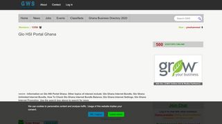 
                            12. Glo HSI Portal Ghana - GWS Online GH