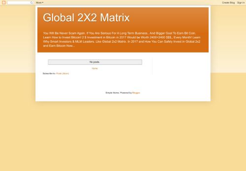 
                            4. Global 2X2 Matrix