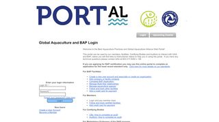 
                            9. Global Aquaculture and BAP Login