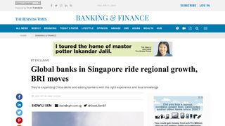 
                            8. Global banks in Singapore ride regional growth, BRI moves, Banking ...