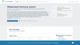 
                            5. Global-best harmony search - Semantic Scholar