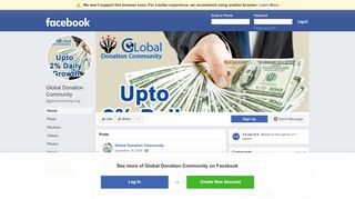 
                            2. Global Donation Community - Home | Facebook