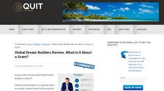 
                            4. Global Dream Builders Review, What is it About a Scam? | Quit That ...