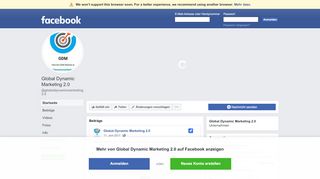 
                            1. Global Dynamic Marketing 2.0 - Startseite | Facebook