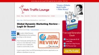 
                            8. Global Dynamic Marketing Review – Legit Or Scam? | Web Traffic ...
