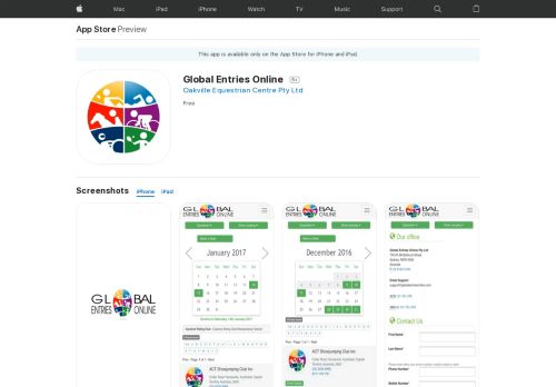 
                            11. Global Entries Online on the App Store - iTunes - Apple