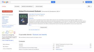 
                            8. Global Environment Outlook: Environment for Development, GEO 4
