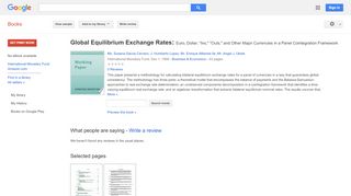 
                            13. Global Equilibrium Exchange Rates: Euro, Dollar, 