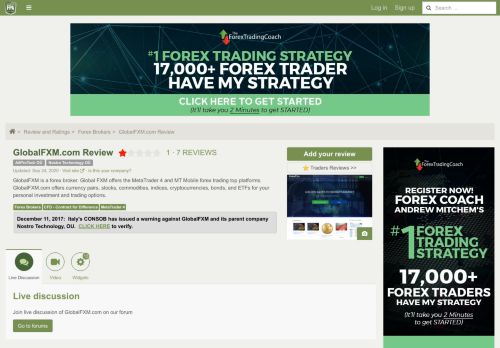 
                            5. Global FXM | Forex Brokers Reviews | Forex Peace Army