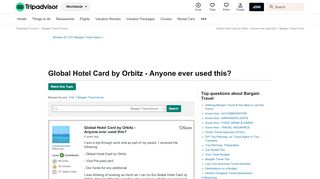 
                            8. Global Hotel Card by Orbitz - Anyone ever used this? - Bargain ...