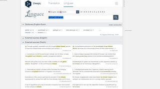 
                            4. global intranet - Dutch translation – Linguee