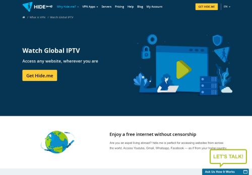 
                            6. Global IPTV Server & Channel Streaming | hide.me