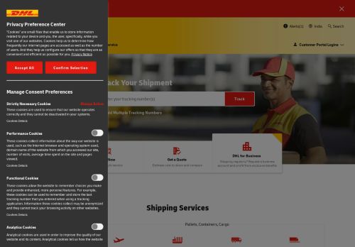 
                            4. Global Logistics - International Shipping | DHL Home | India