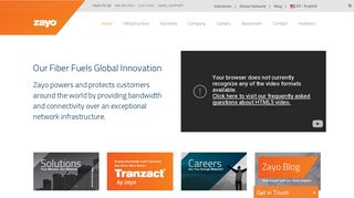 
                            11. Global Network Solutions Provider | Zayo Group, LLC.