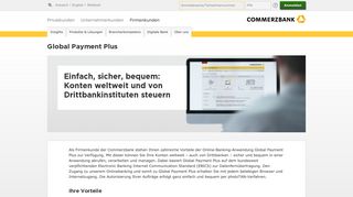 
                            1. Global Payment Plus | Anwendungen | Angebot - Commerzbank