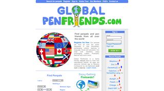 Global Penfriends - Online and Snail mail pen pals