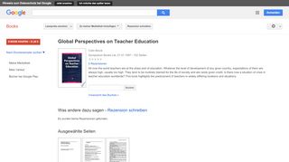 
                            7. Global Perspectives on Teacher Education - Google Books-Ergebnisseite