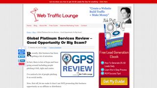 
                            7. Global Platinum Services Review – Good Opportunity Or Big Scam ...