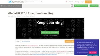 
                            4. Global RESTful Exception Handling > Symfony RESTful API: Errors ...