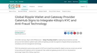 
                            8. Global Ripple Wallet and Gateway Provider GateHub Signs to ...