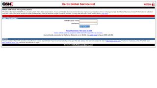 
                            8. Global Service Net Login Page