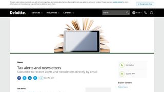 
                            3. Global Tax Newsletter sign up | Deloitte | Tax Services | Contact us