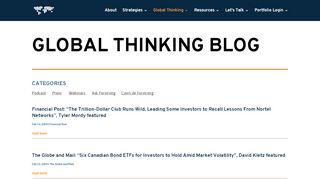 
                            6. Global Thinking : Forstrong Global Asset Management Inc.