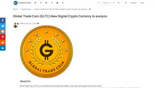 
                            10. Global Trade Coin (GLTC)-New Digital Crypto Currency to everyon ...