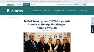 
                            12. Global Travel group TRIVAGO awards Limerick's George Hotel ...