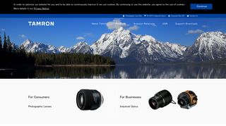 
                            8. Global Web Site for Tamron Co., Ltd.