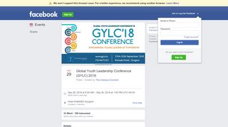
                            8. Global Youth Leadership Conference (GYLC) 2018 - Facebook