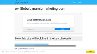 
                            6. globaldynamicmarketing.com - GDM | global advertising business