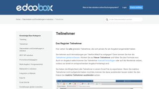 
                            10. Globale Teilnehmer in Ihrem edoobox Konto erfassen